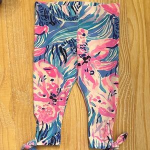 Lilly Pulitzer Pink and Blue Floral Leggings